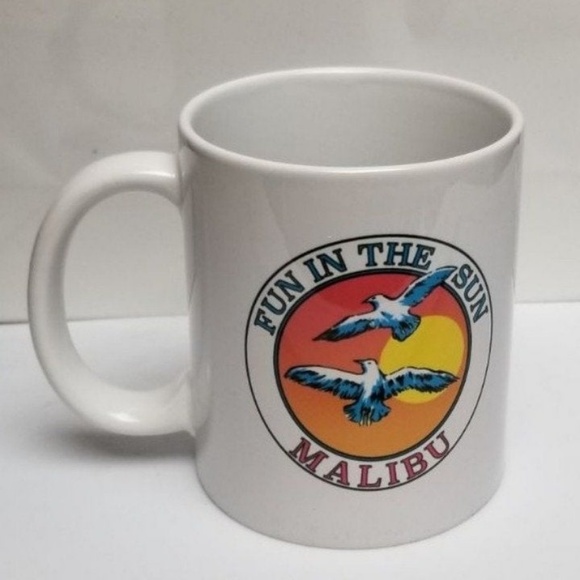 Brandy Melville Fun In The Sun Malibu Coffee MUG - Picture 2 of 3